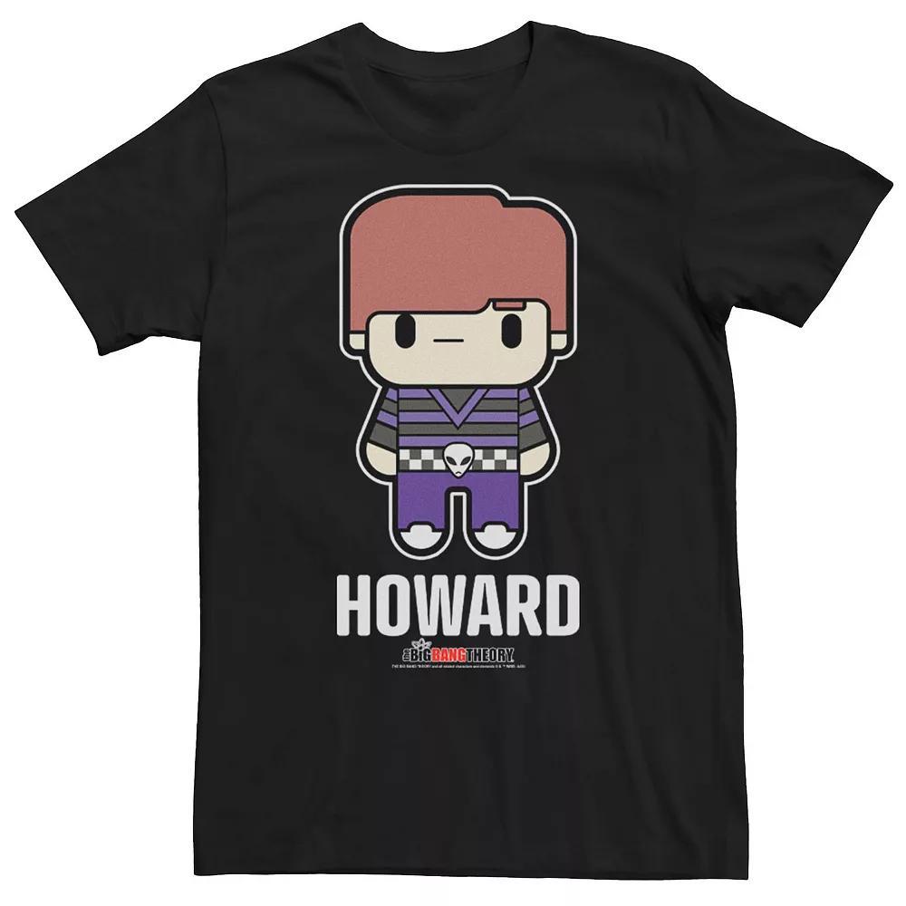 Men's The Big Bang Theory Chibi Howard Tee, Size: XXL, Black Product Image