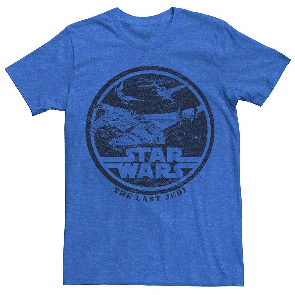 Mens Star Wars A New Hope Faded Group Shot Tee Grey Heather Product Image