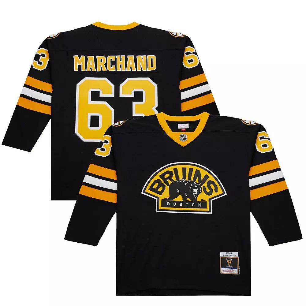 Men's Brad Marchand Black Boston Bruins 2014-15 Power Play Jersey, Size: 4XL Product Image