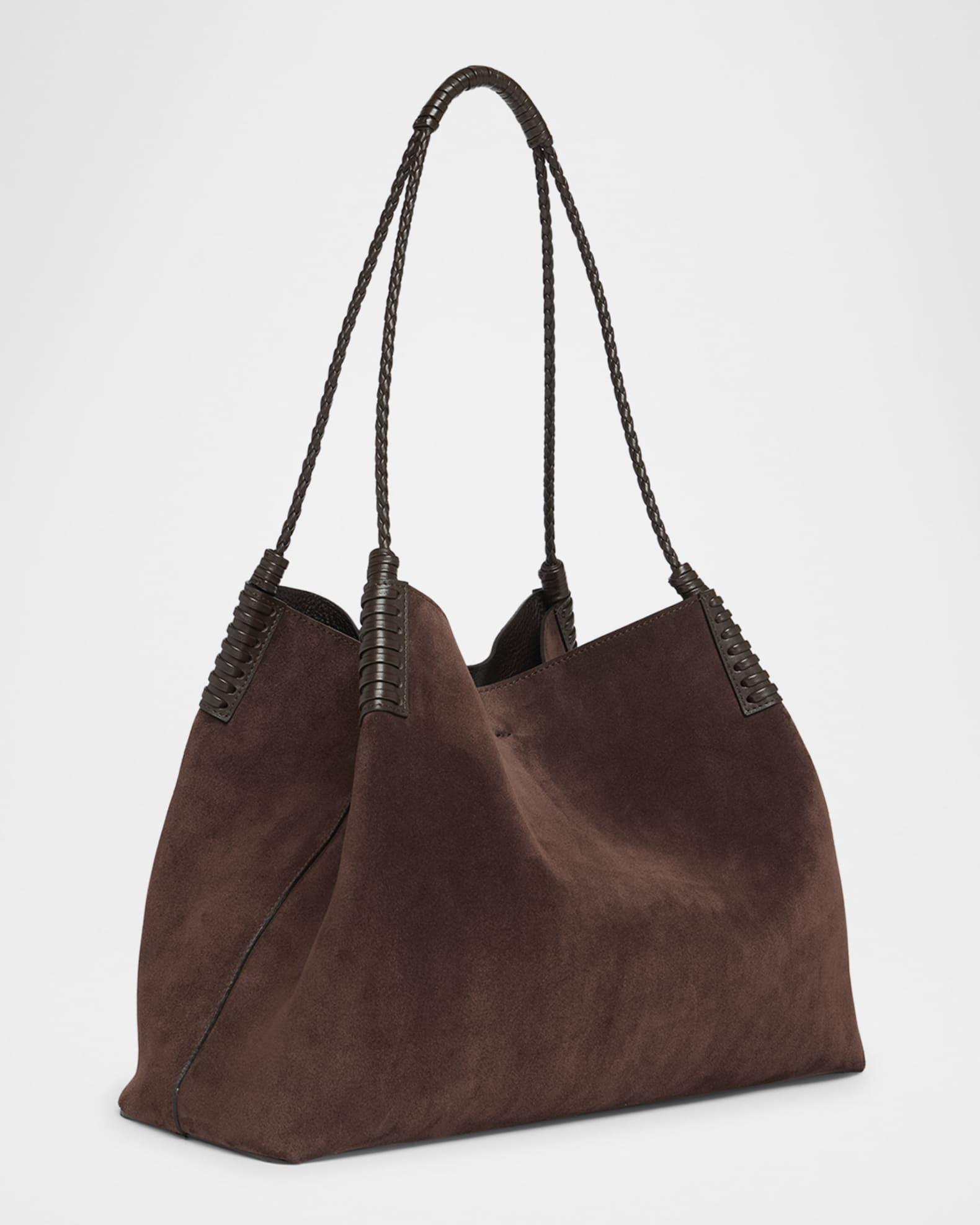 Libra Medium Suede Shopper Tote Bag Product Image