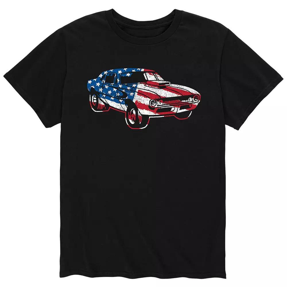 Men's American Car Tee, Size: XXL, Black Product Image