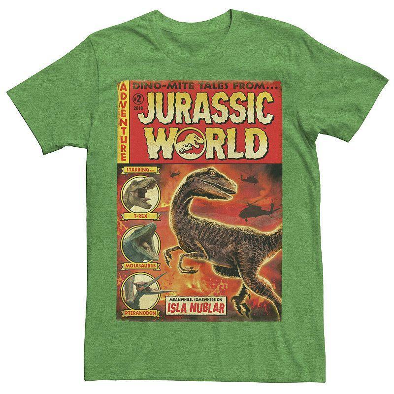 Mens Jurassic World Two Dino-Mite Tales Vintage Tee Royal Grey Product Image