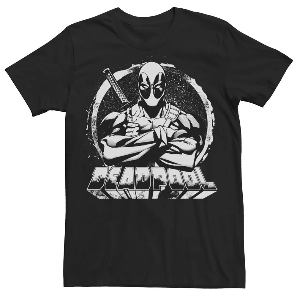 Men's Marvel Deadpool For Hire Graphic Tee, Size: XL, Black Product Image