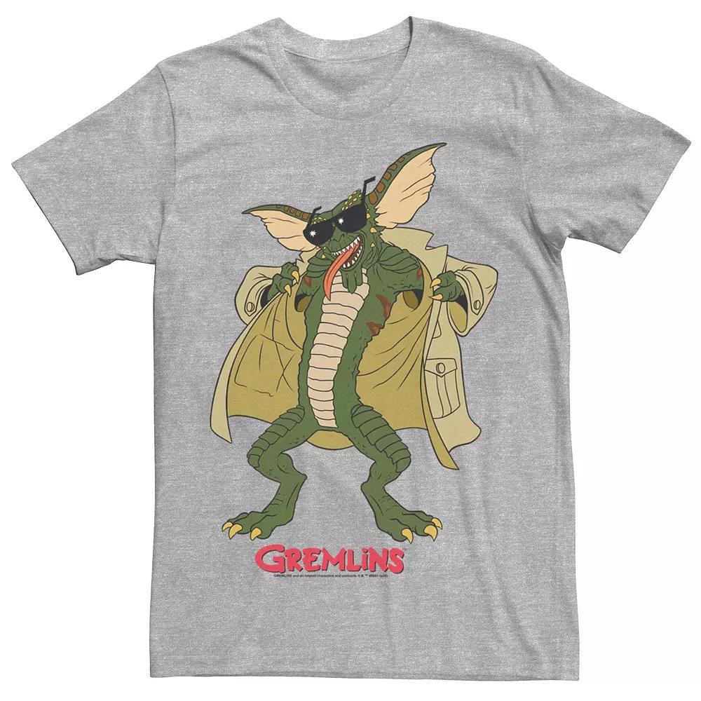 Men's Gremlins Flasher Animated Portrait Tee, Size: Medium, Athletic Grey Product Image