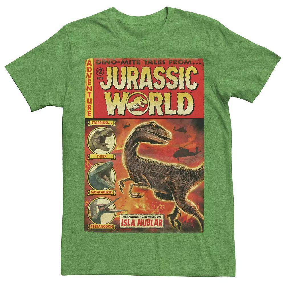 Mens Jurassic World Two Dino-Mite Tales Vintage Tee Royal Grey Product Image