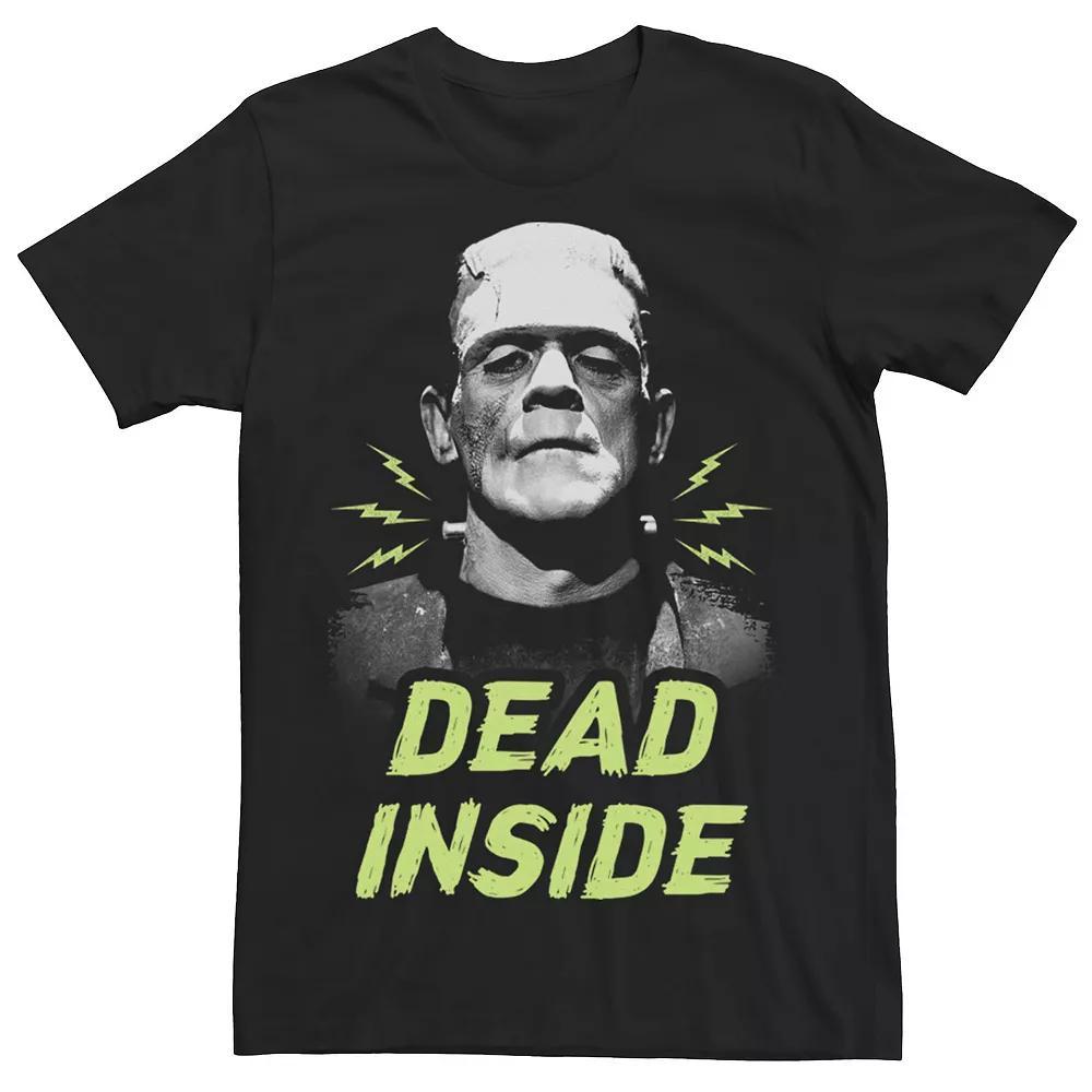 Men's Universal Monsters Frankenstein Dead Inside Tee, Size: Medium, Black Product Image
