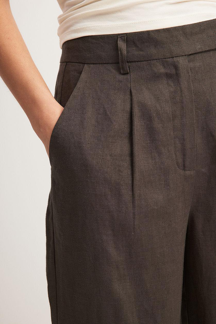 Linen Wide Leg Pants Product Image