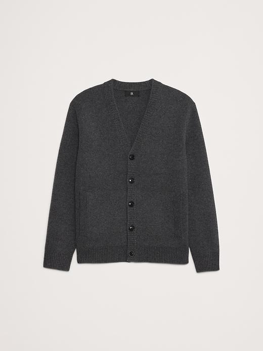Relaxed Wool-Blend Cardigan Sweater Product Image