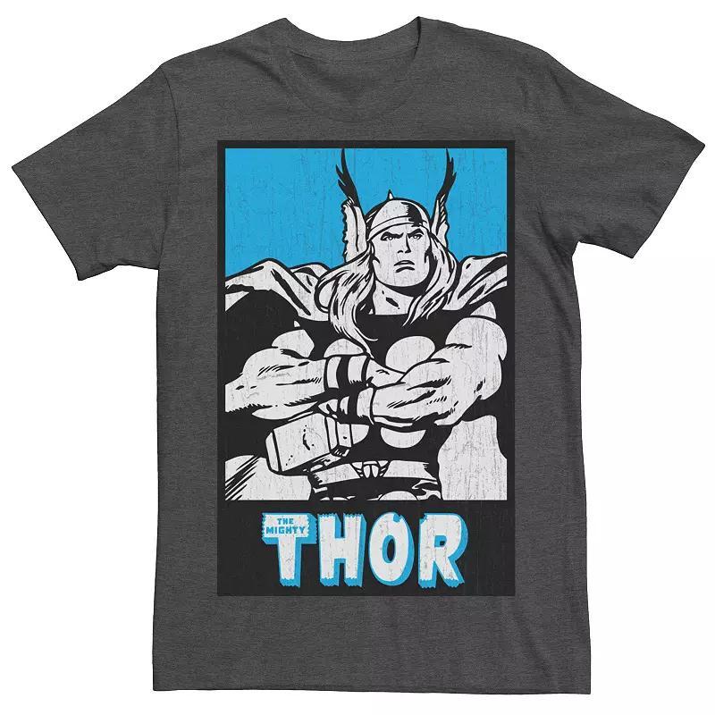 Men's Marvel Comics Retro Thor Tee, Size: Medium, Grey Heather Product Image
