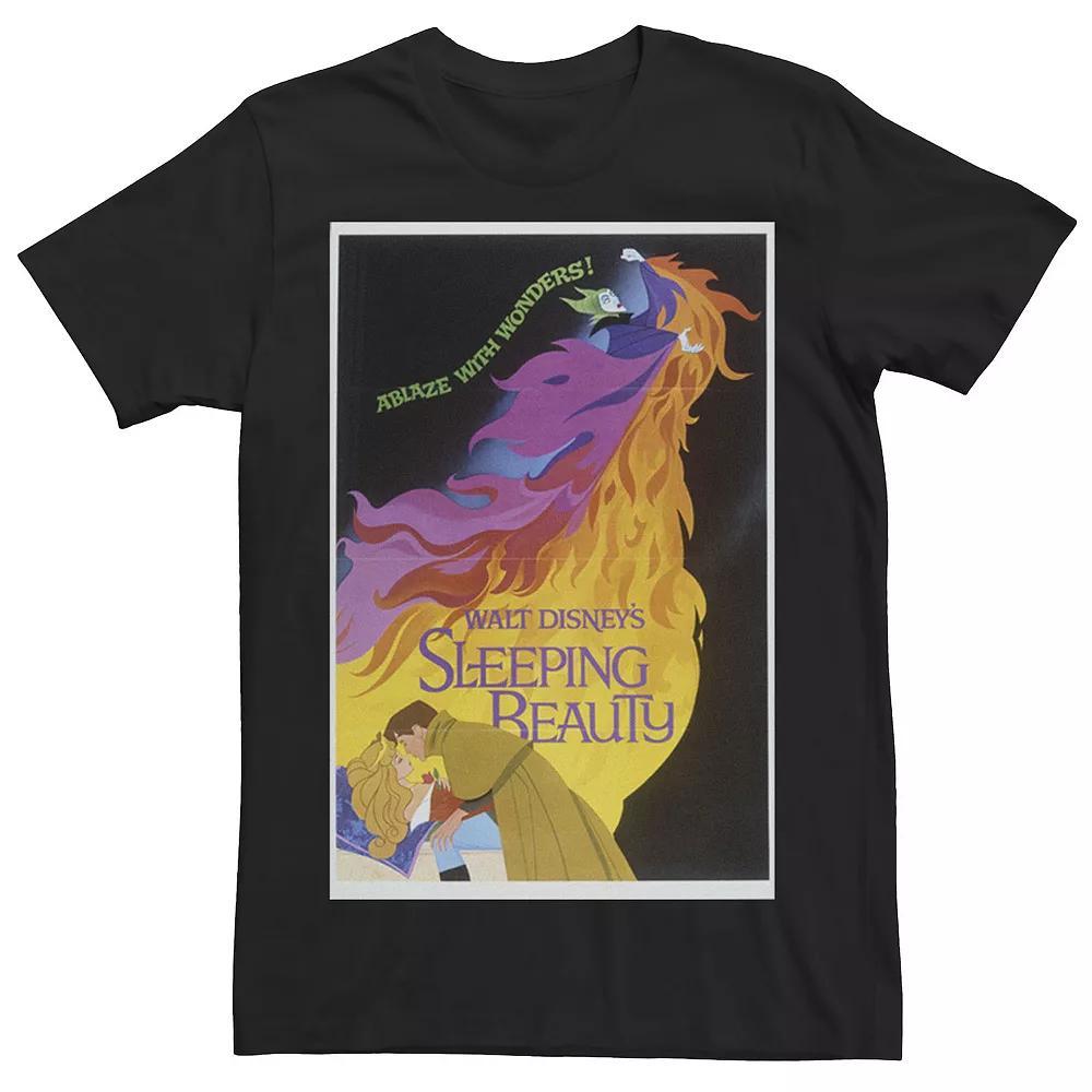 Disney's Sleeping Beauty Men's Fire Movie Poster Tee, Size: XXL, Black Product Image