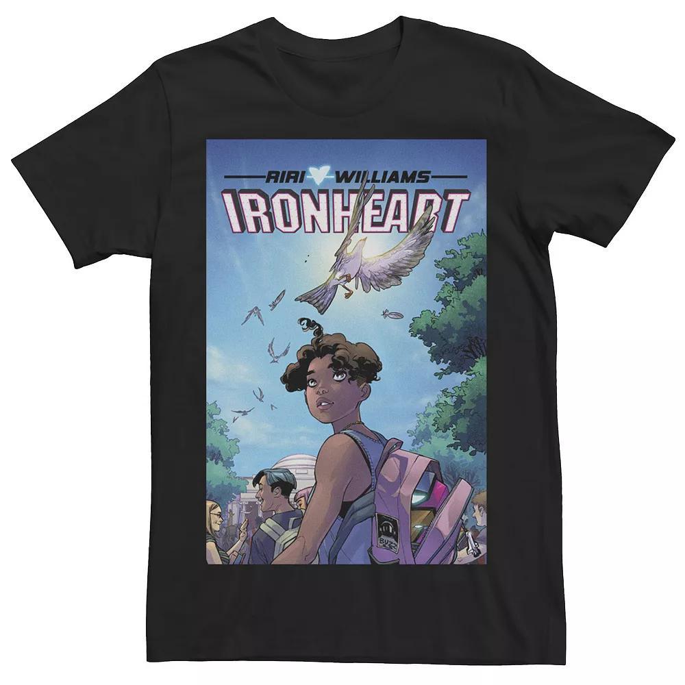 Men's Marvel Ironheart Kidnapping Of Daija Comic Book Cover Tee, Size: Medium, Black Product Image