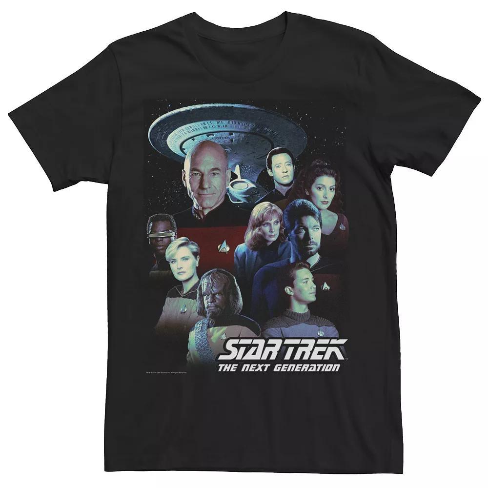 Men's Star Trek Next Generation Crew Portraits Tee, Size: Medium, Black Product Image