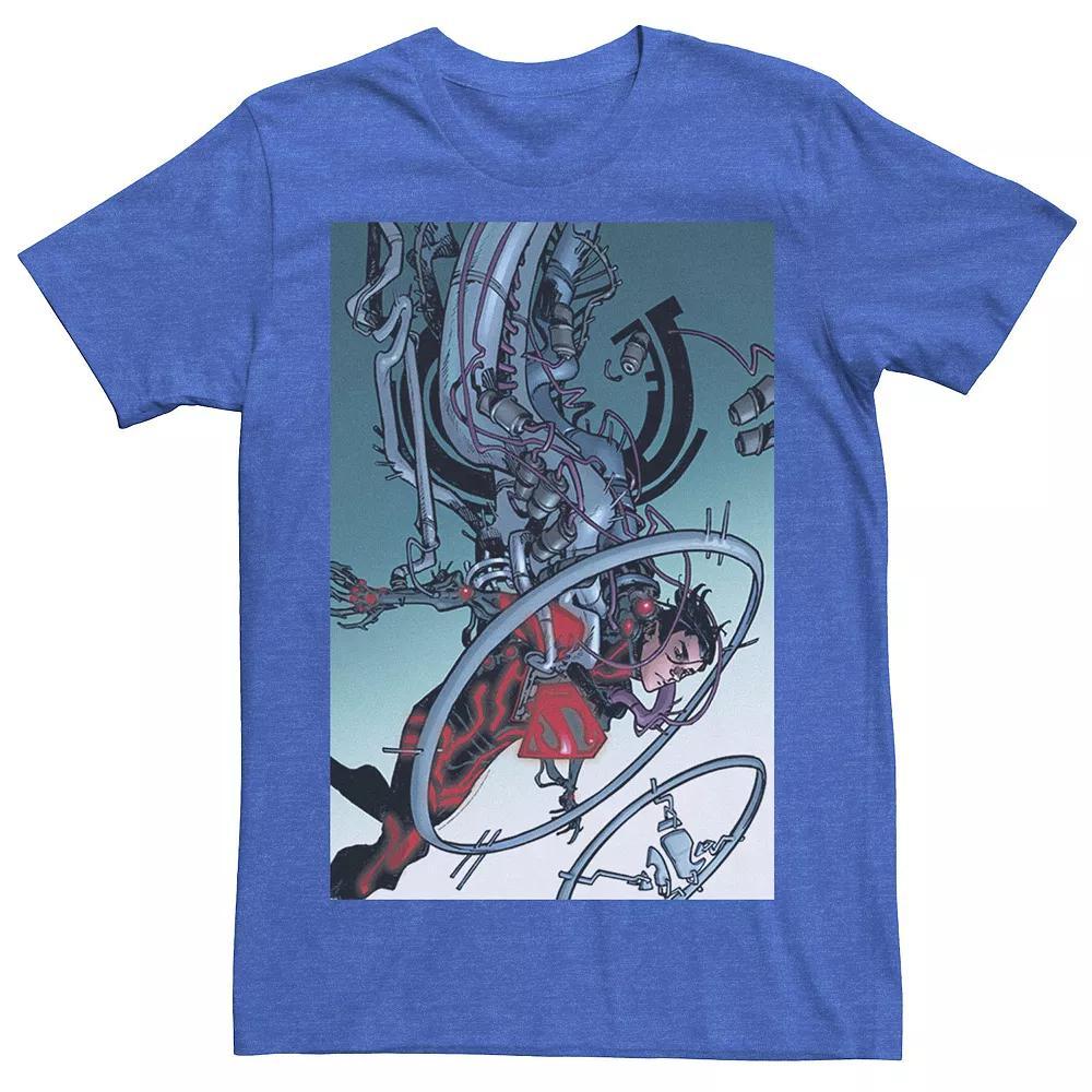 Men's DC Comics Superman Mechanics Comic Poster Tee, Size: Large, Athletic Grey Product Image