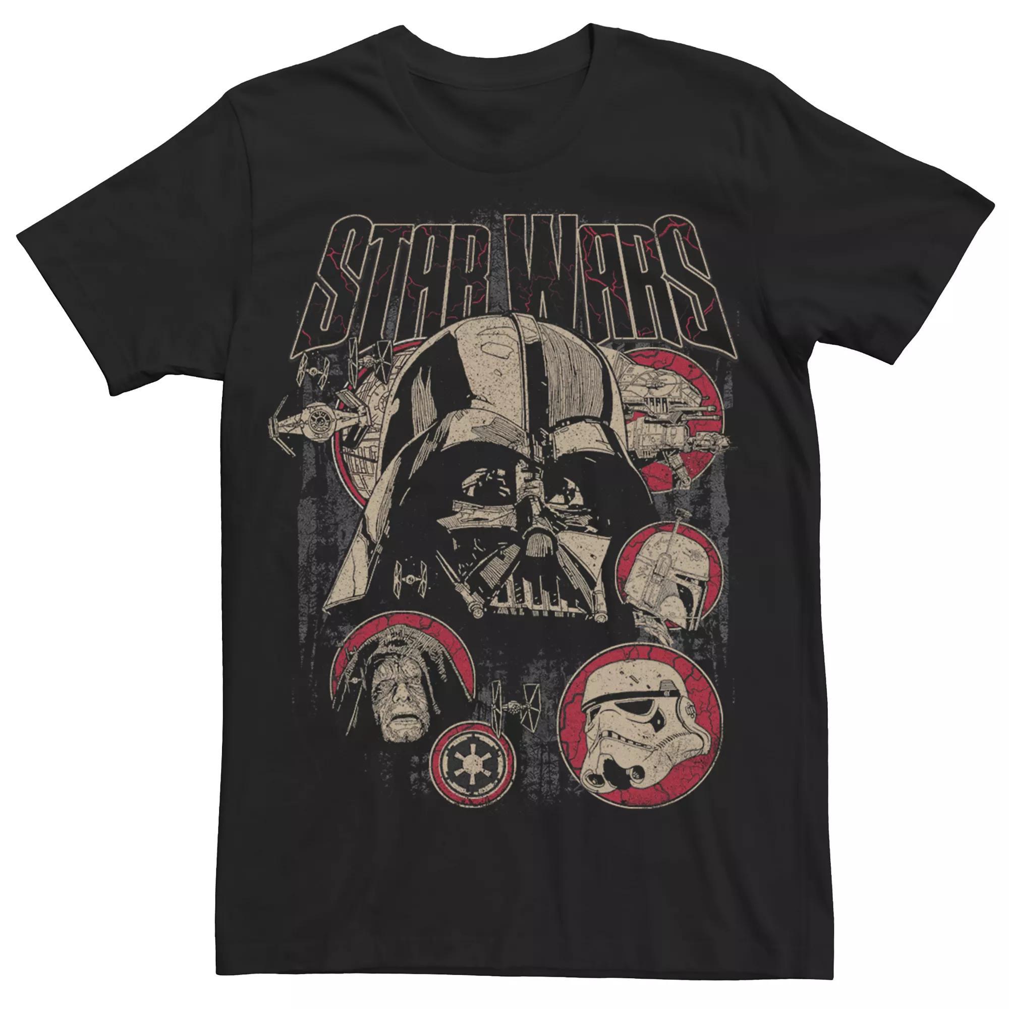 Men's Star Wars A New Hope Vader And Villains Tee, Size: Medium, Black Product Image