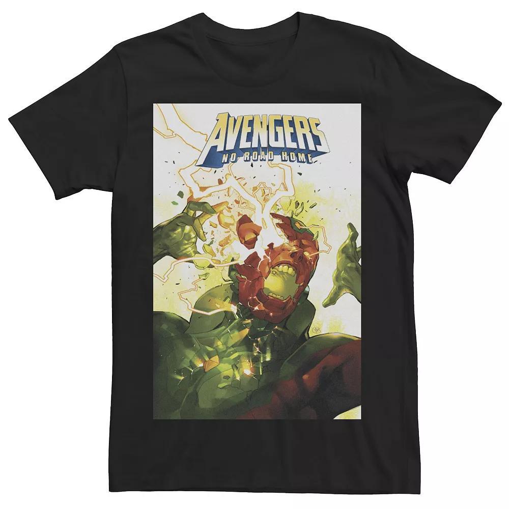 Men's Marvel Avengers No Road Home Comic Book Cover Tee, Size: XXL, Black Product Image