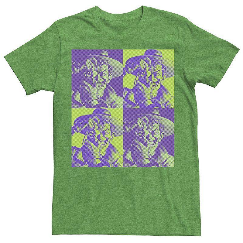 Men's DC Batman The Joker Halftone Popart Tee, Size: XXL, Royal Grey Product Image