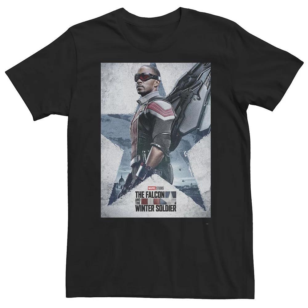 Men's US Flag Distressed Graphic Tee, Size: Small, Black Product Image