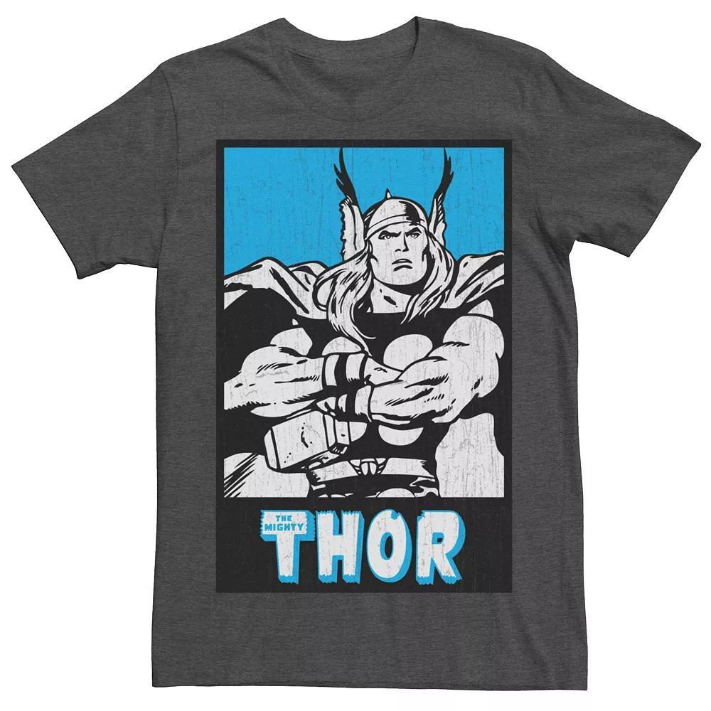 Men's Marvel Comics Retro Thor Tee, Size: Medium, Grey Heather Product Image