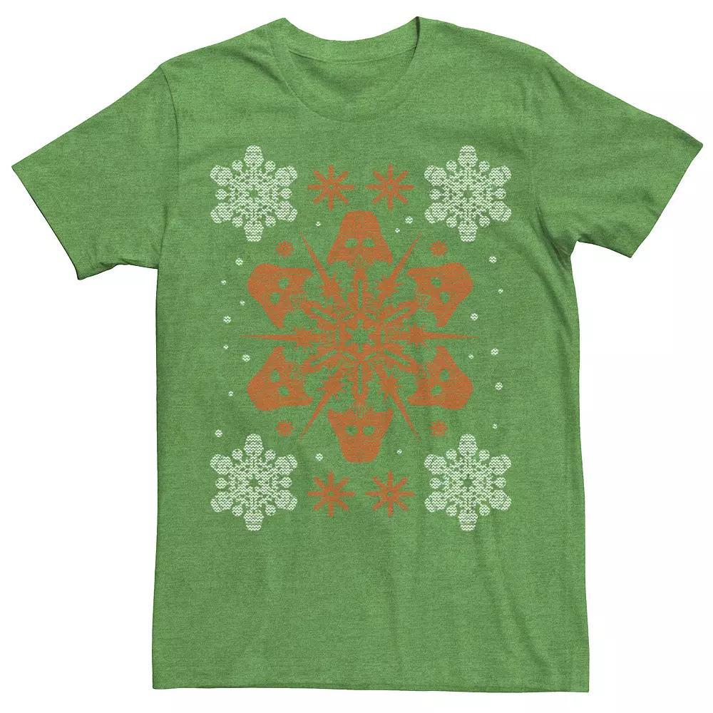 Mens Star Wars Vader Holiday Graphic Tee Kelly Grey Product Image