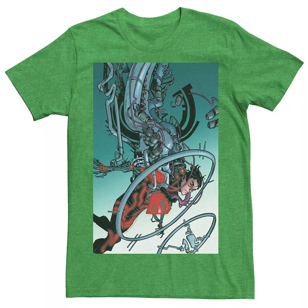 Men's DC Comics Superman Mechanics Comic Poster Tee, Size: Large, Athletic Grey Product Image