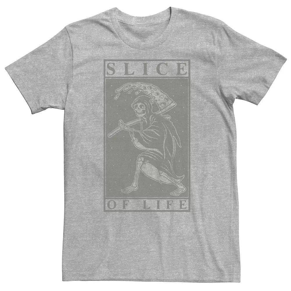 Big & Tall Grim Reaper Slice Of Life Tarot Card Tee, Men's, Size: 4XL, Athletic Grey Product Image