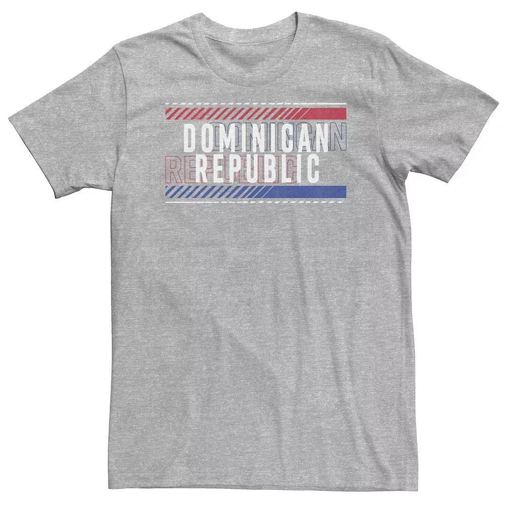 Big & Tall Fifth Sun Dominican Reublic Text Overlay Tee, Men's, Size: XXL Tall, Athletic Grey Product Image
