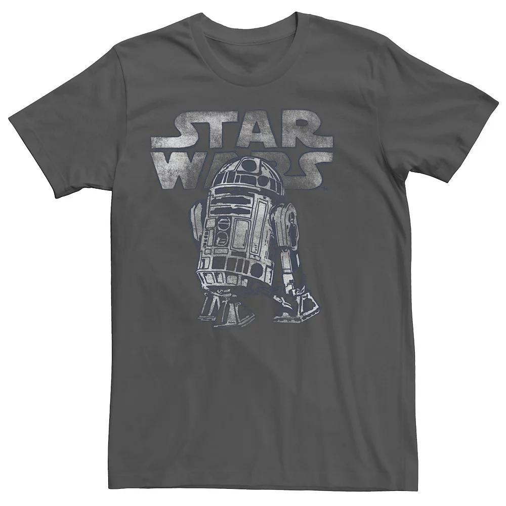 Men's Star Wars R2-D2 Vintage Style Tee, Size: Small, Grey Product Image