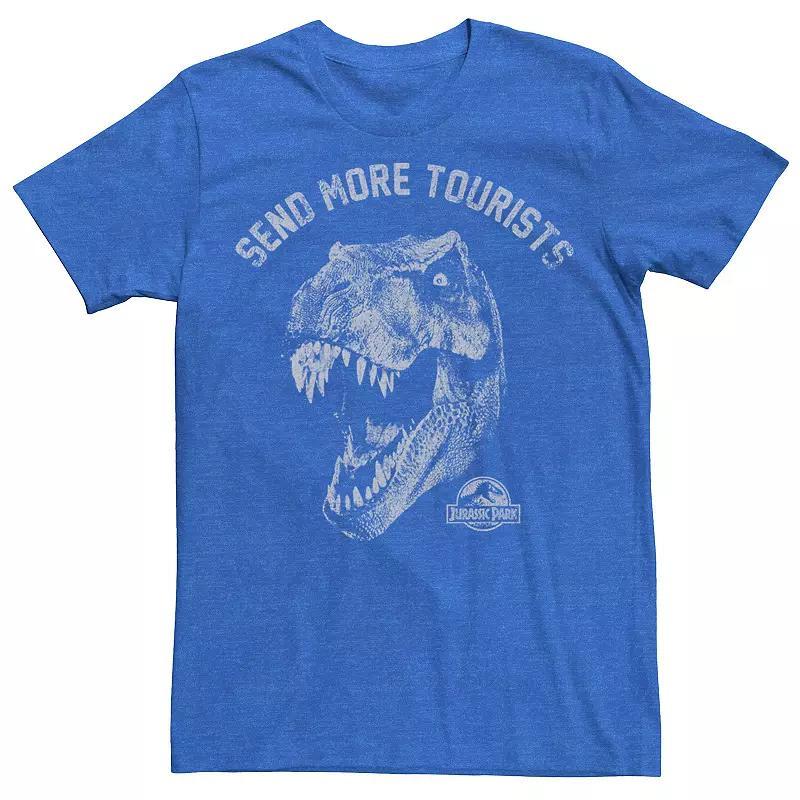 Men's Jurassic World T-Rex Close-Up Portrait Graphic Tee, Size: Small, Royal Grey Product Image
