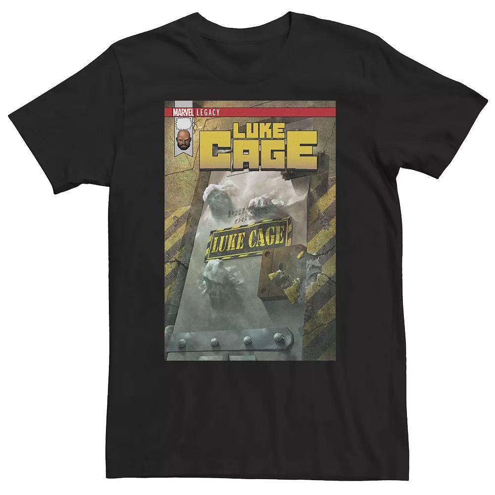 Big & Tall Marvel Comixology Captain America In Custody Comic Cover Tee, Men's, Size: 3XL Tall, Black Product Image