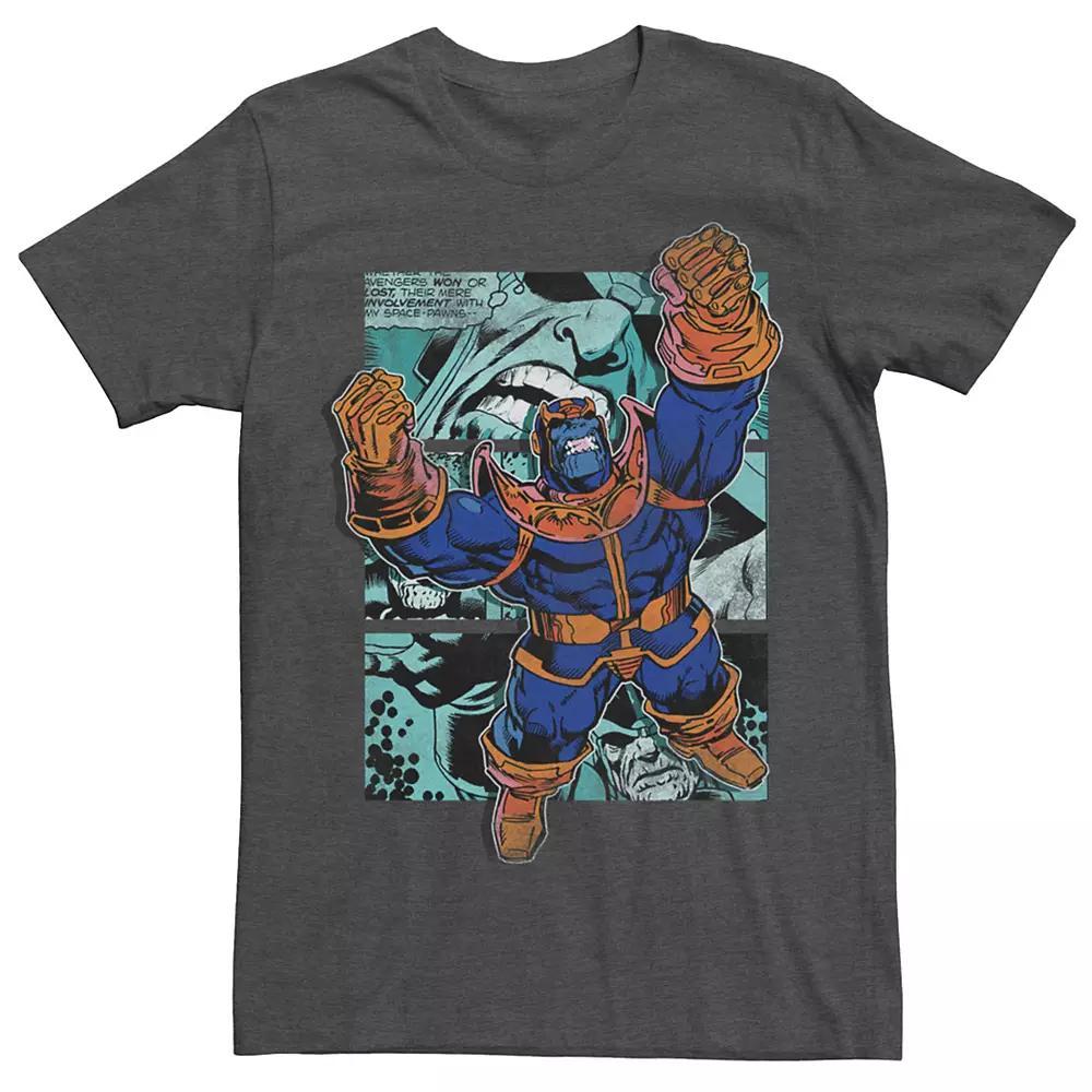 Men's Marvel Thanos Panel Graphic Tee, Size: XL, Grey Heather Product Image
