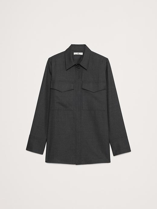 Relaxed Flannel Utility Tunic Product Image
