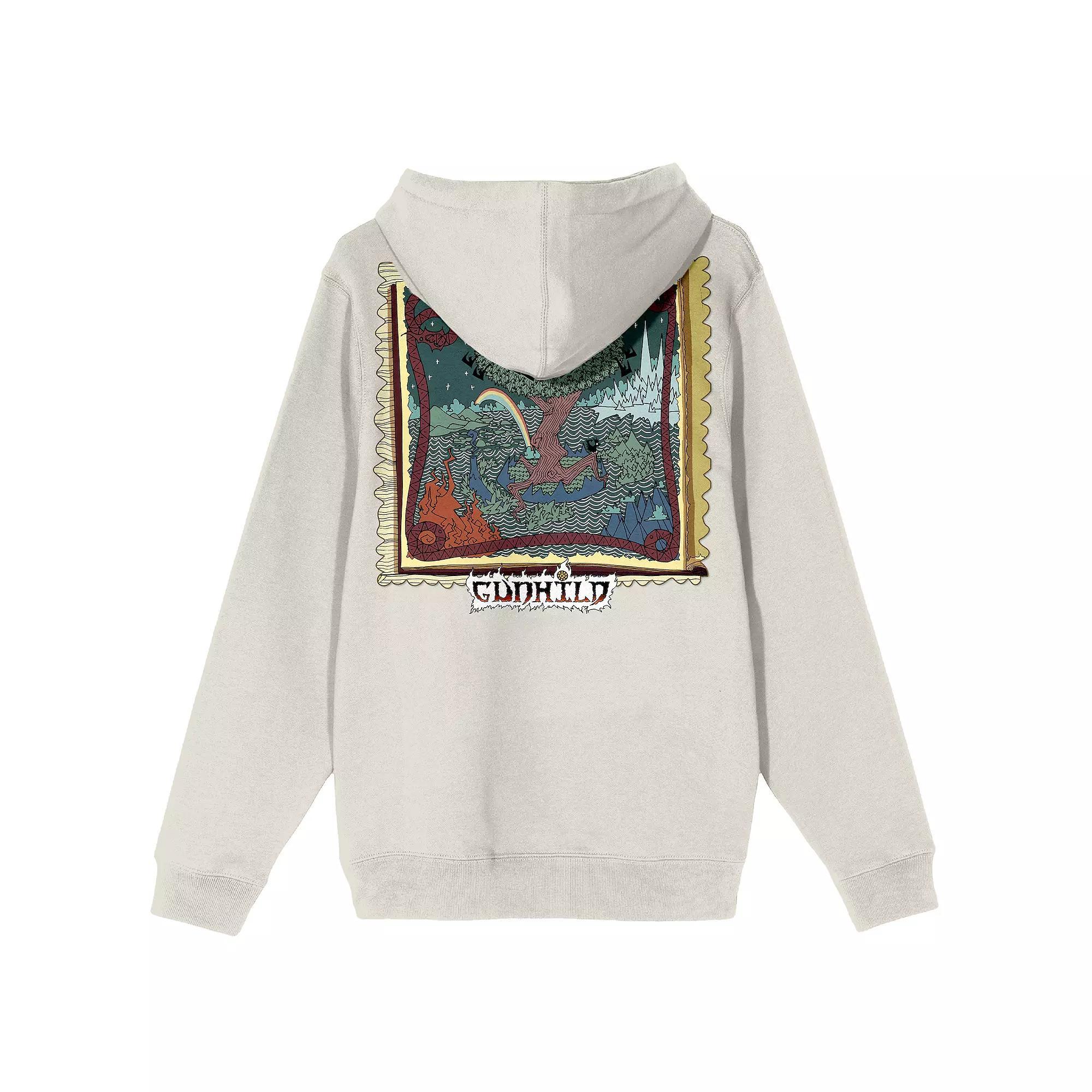 Men's Gunhild Book With Tree Tapestry Graphic Hoodie, Size: XXL, Green Product Image