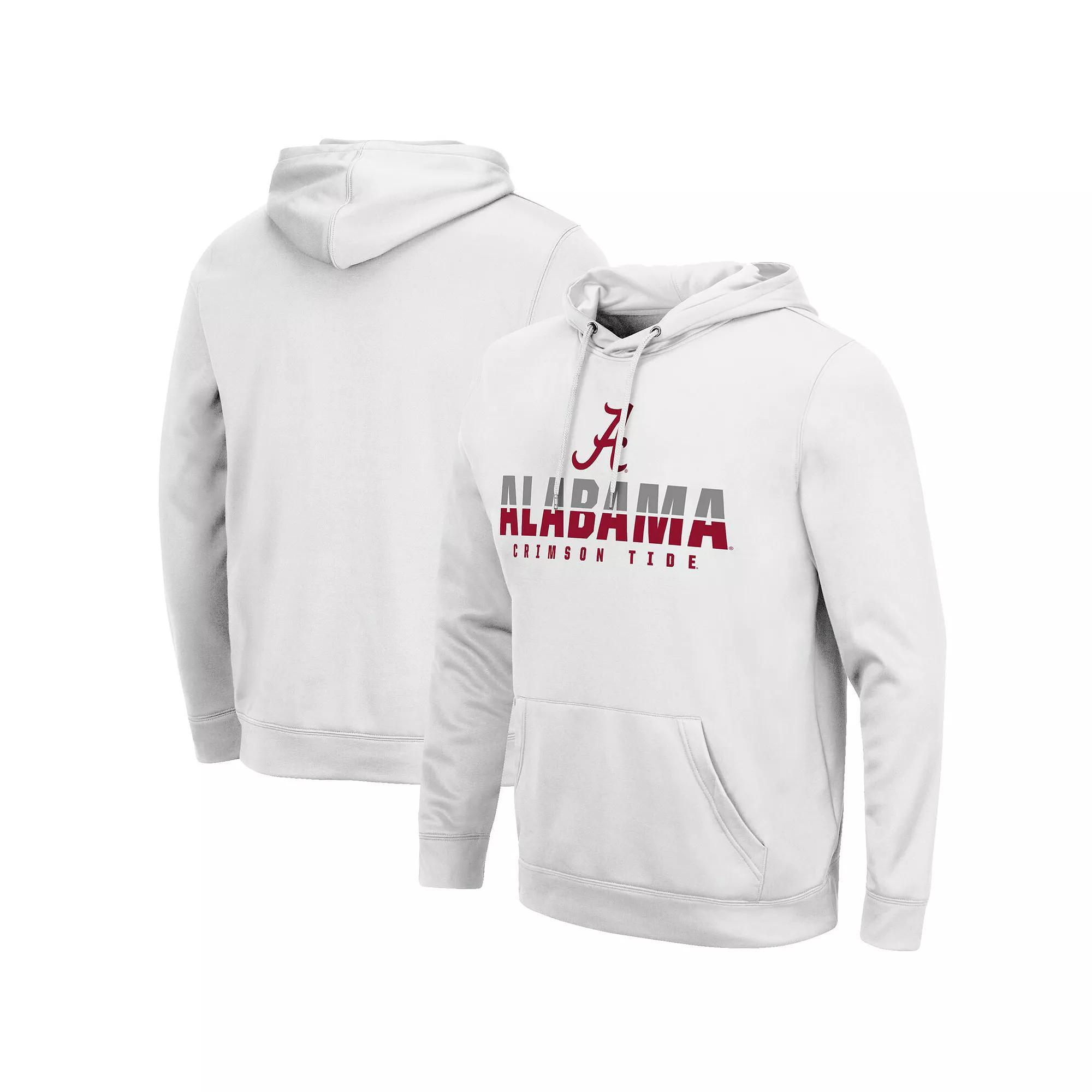 Men's Colosseum White Alabama Crimson Tide Lantern Pullover Hoodie, Size: 2XL Product Image