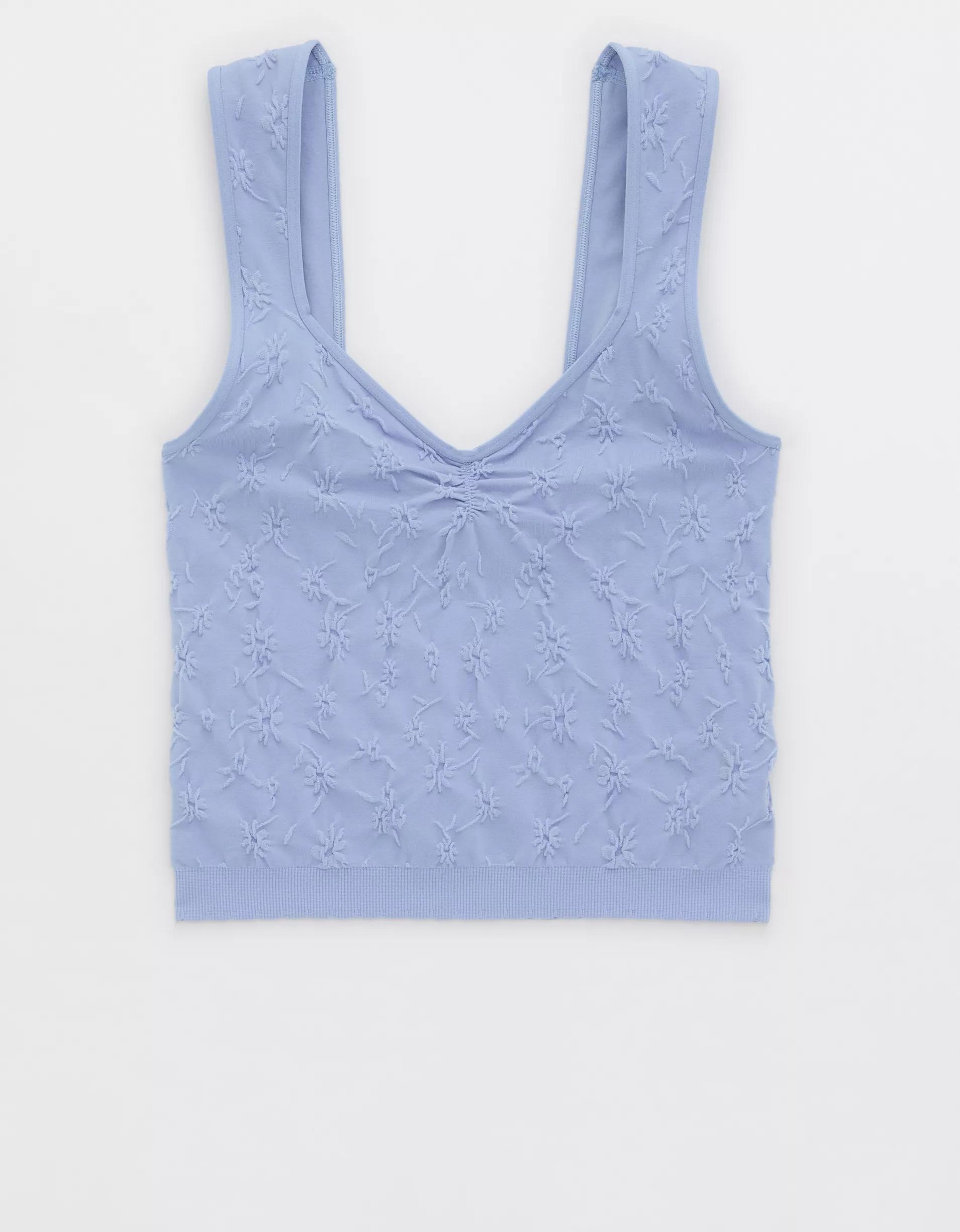 Superchill Seamless Floral Jacquard Bra Top Product Image