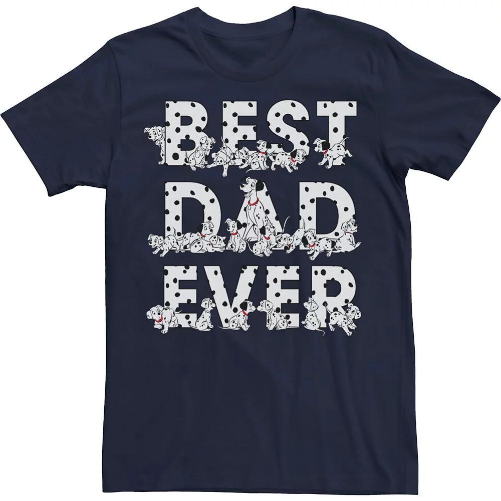 Disney's 101 Dalmatians Best Dad Ever Men's Tee, Size: 3XL, Blue Product Image