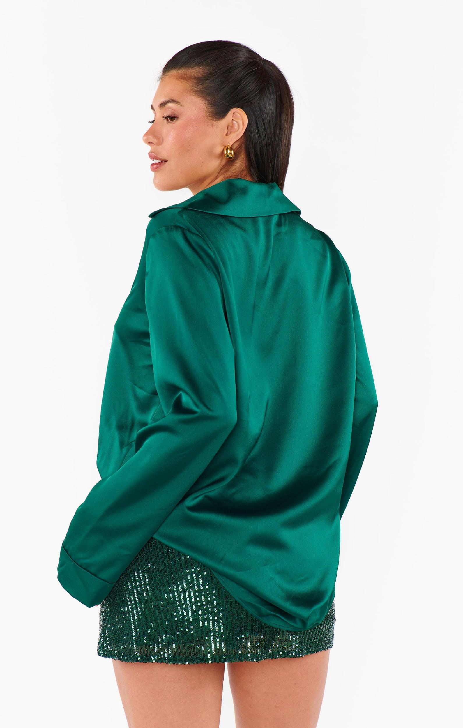 All Night Skort ~ Emerald Sequins Product Image