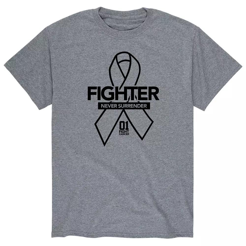 Men's Fighter 01 Tee, Size: Medium, Gray Product Image
