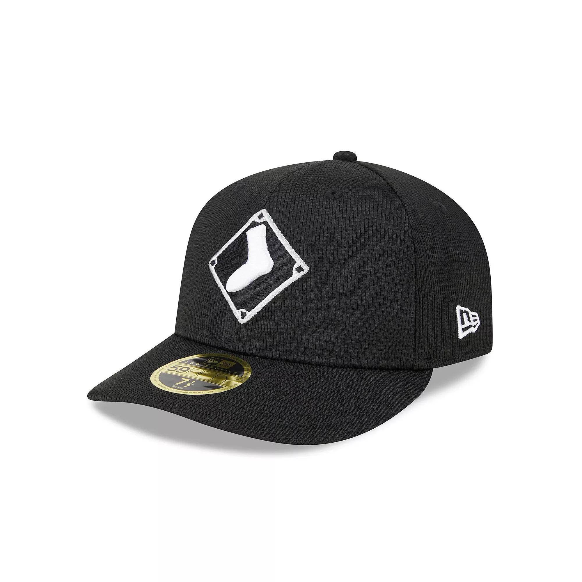 Men's New Era  Black Chicago White Sox 2024 Batting Practice Low Profile 59FIFTY Fitted Hat, Size: 8 Product Image