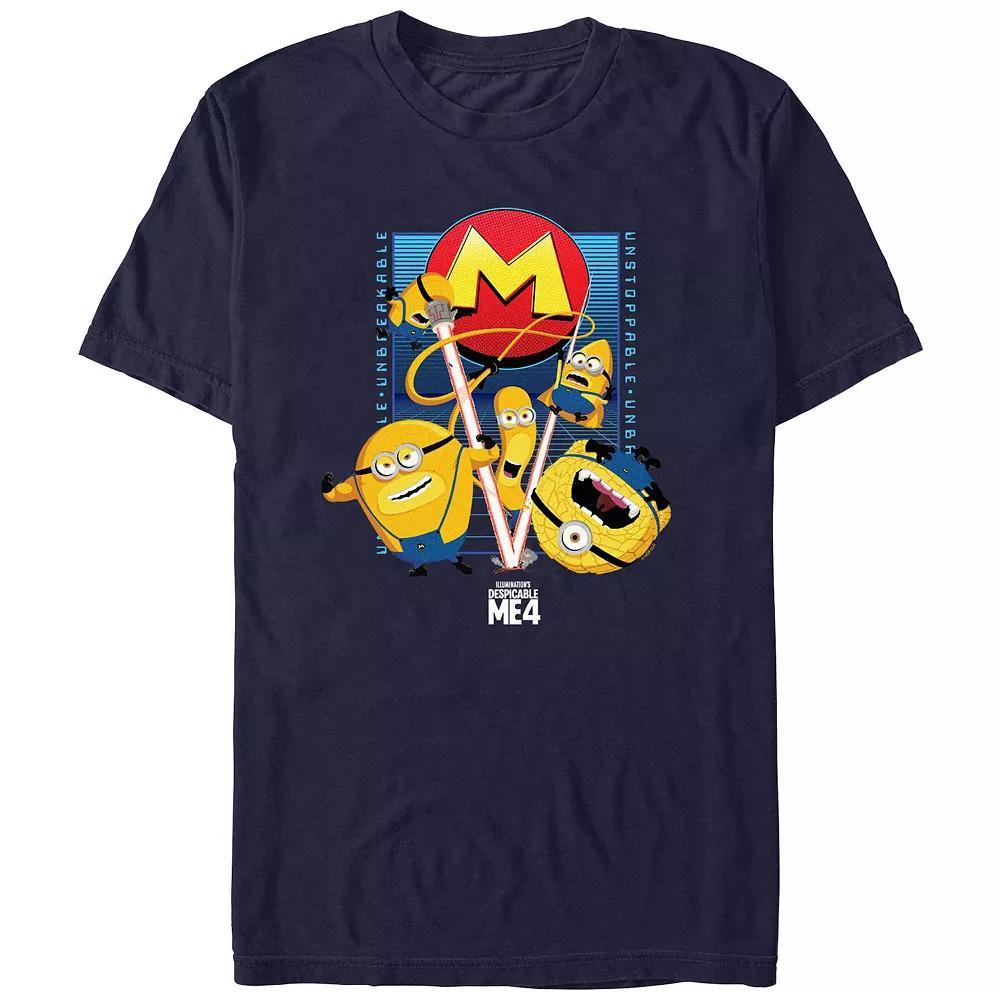 Men's Despicable Me 4 Mighty Minions Graphic Tee, Size: Large, Blue Product Image