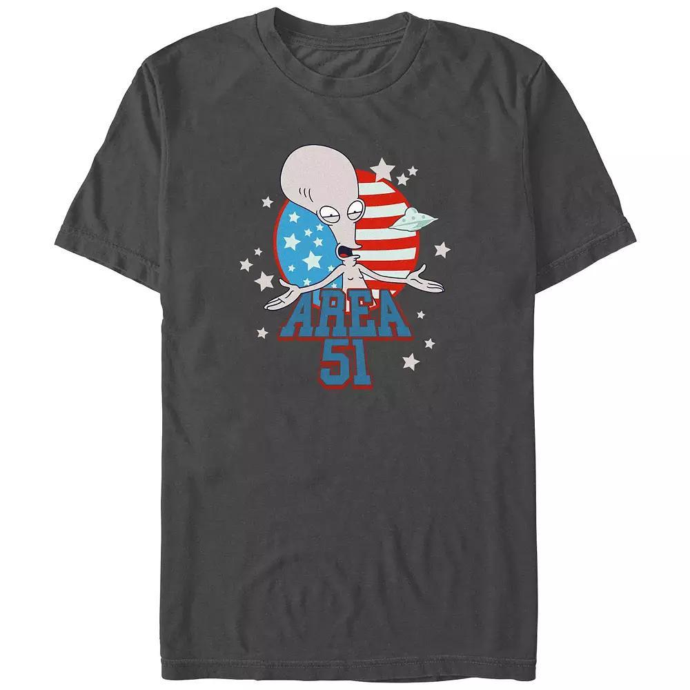 Men's American Dad Area 51 Graphic Tee, Size: XXL, Grey Product Image