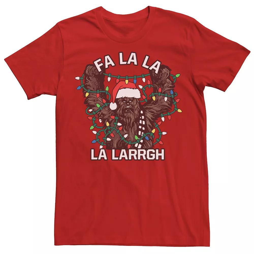 Men's Star Wars Christmas Chewie Fa La La La Larrgh Tee, Size: XXL, Red Product Image