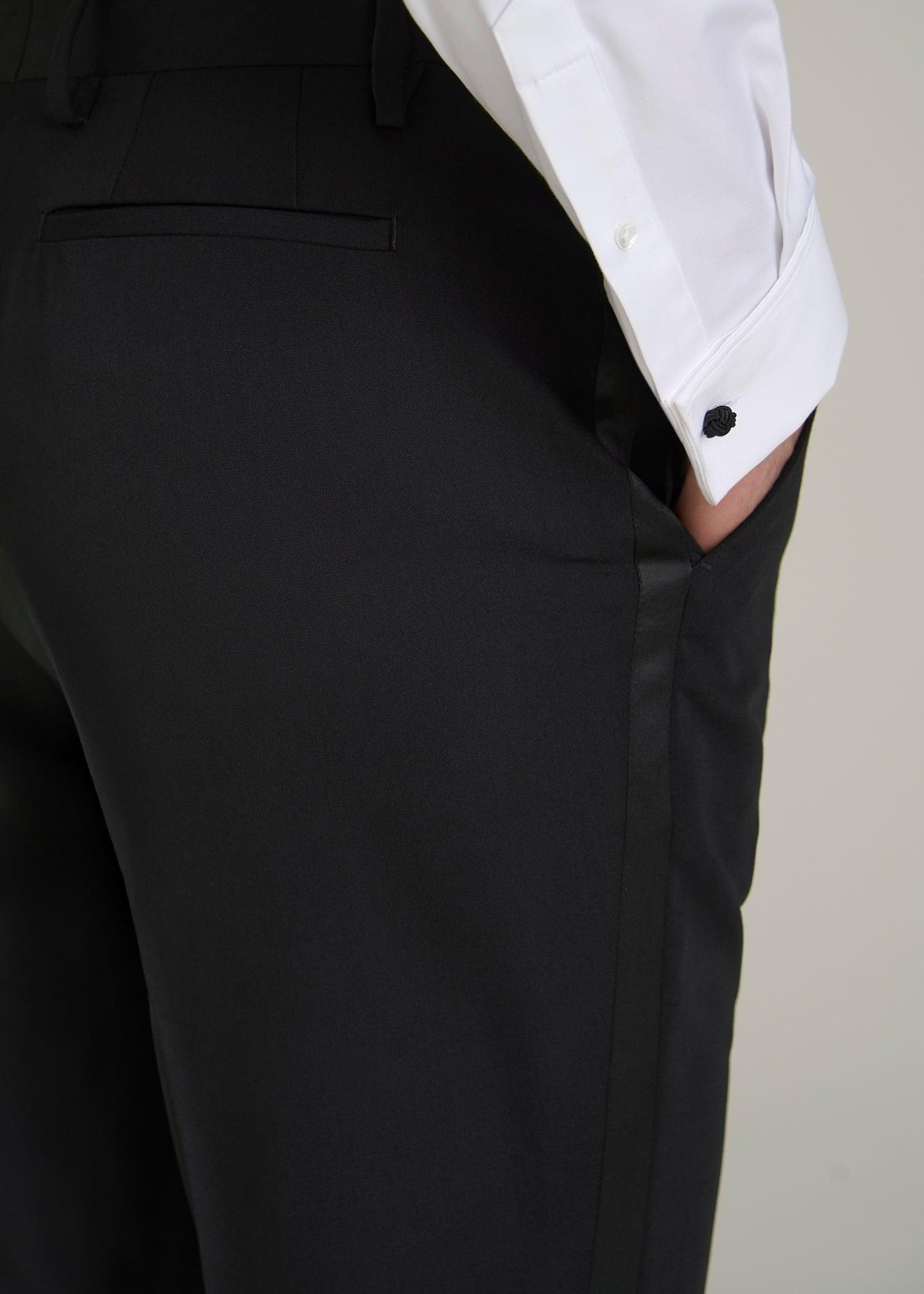 Tuxedo Pants for Tall Men in Black Product Image