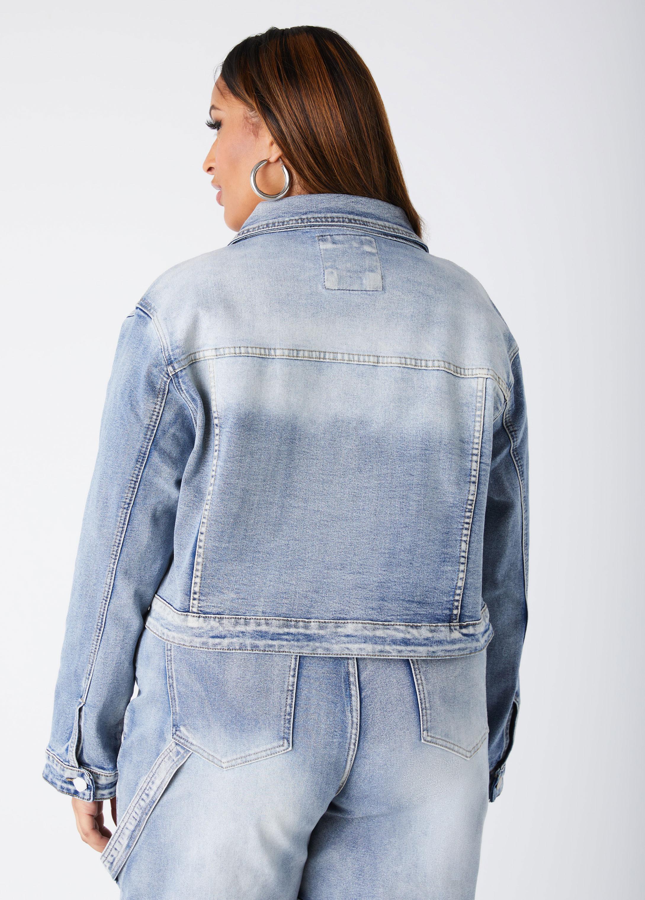 Cropped Denim Jacket Product Image