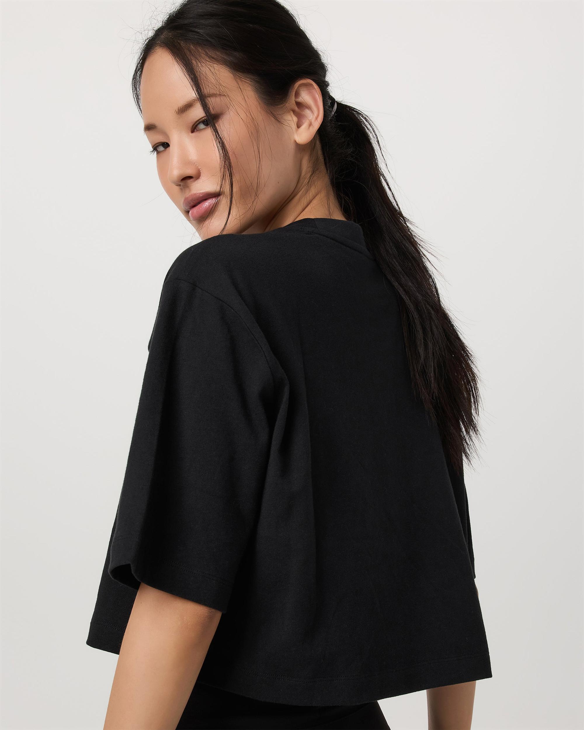 Short Sleeve Heavyweight Crop Cotton Tee Product Image
