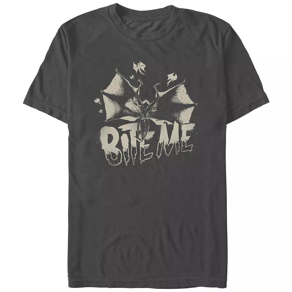 Men's Stranger Things Bite Me Graphic Tee, Size: Small, Grey Product Image