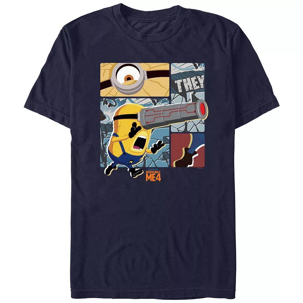 Men's Despicable Me 4 Telescopic Eye Graphic Tee, Size: Small, Blue Product Image