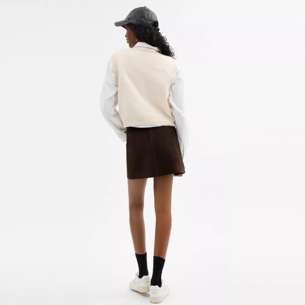 Heritage C Suede Mini Skirt Product Image