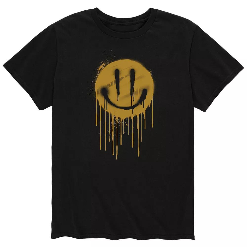 Men's Happy Drips Graphic Tee, Size: Small, Black Product Image