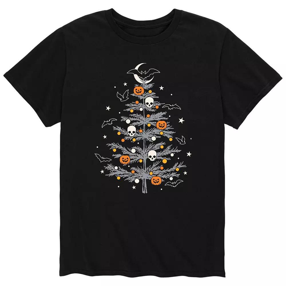 Men's Halloween Christmas Tree Tee, Size: XL, Black Product Image