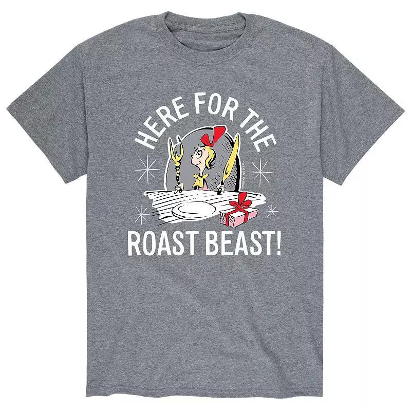 Mens Dr. Seuss The Grinch Here For The Roast Beast! Tee Product Image
